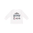 thumbnail image 1 of Inktastic My Meemaw Loves Me Girls Girls Long Sleeve Toddler T-Shirt, 1 of 5