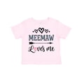 thumbnail image 1 of Inktastic My Meemaw Loves Me Girls Girls Toddler T-Shirt, 1 of 5