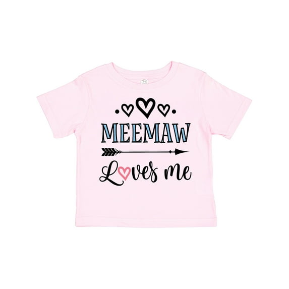 Inktastic My Meemaw Loves Me Girls Girls Toddler T-Shirt