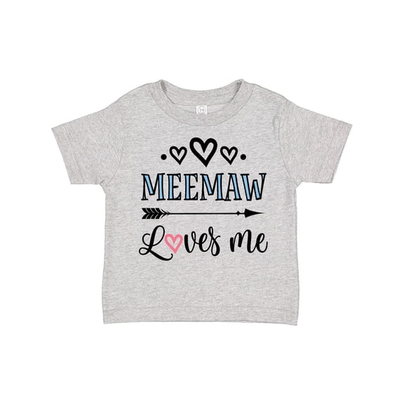 Inktastic My Meemaw Loves Me Girls Girls Toddler T-Shirt