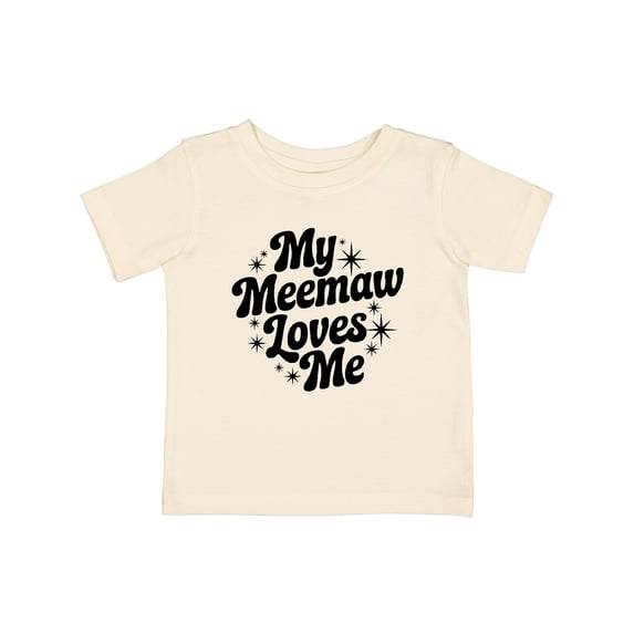 Inktastic My Meemaw Loves Me Grandchild Quote Boys or Girls Baby T-Shirt