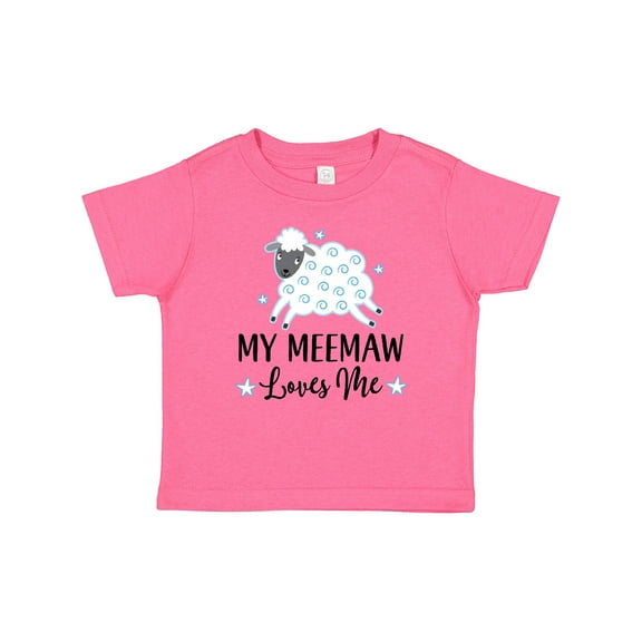 Inktastic My Meemaw Loves Me Lamb Boys or Girls Baby T-Shirt