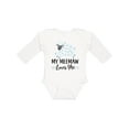 thumbnail image 1 of Inktastic My Meemaw Loves Me Lamb Boys or Girls Long Sleeve Baby Bodysuit, 1 of 5