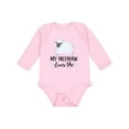 thumbnail image 1 of Inktastic My Meemaw Loves Me Lamb Boys or Girls Long Sleeve Baby Bodysuit, 1 of 5