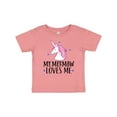 thumbnail image 1 of Inktastic My Meemaw Loves Me Unicorn Girls Baby T-Shirt, 1 of 5