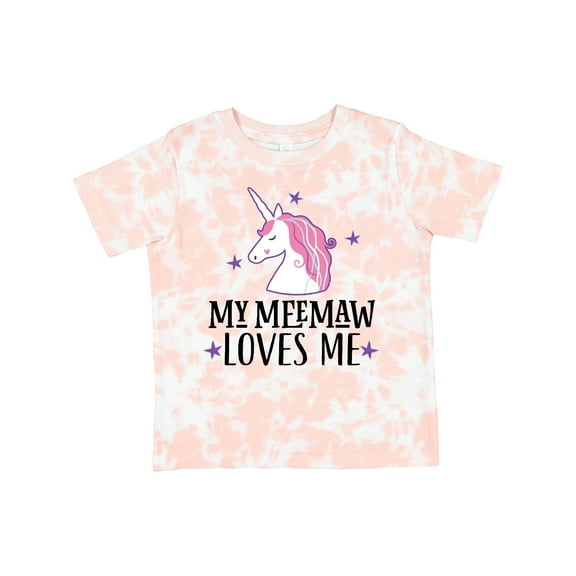 Inktastic My Meemaw Loves Me Unicorn Girls Toddler T-Shirt