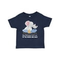 thumbnail image 1 of Inktastic My Meemaw Loves Me to the Moon and Back Elephant Family Boys or Girls Baby T-Shirt, 1 of 5