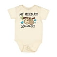 thumbnail image 1 of Inktastic My Meemaw Loves Me with Sloth and Hearts Boys or Girls Baby Bodysuit, 1 of 5