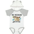 thumbnail image 1 of Inktastic My Meemaw Loves Me with Sloth and Hearts Boys or Girls Baby Bodysuit, 1 of 5