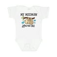 thumbnail image 1 of Inktastic My Meemaw Loves Me with Sloth and Hearts Boys or Girls Baby Bodysuit, 1 of 5