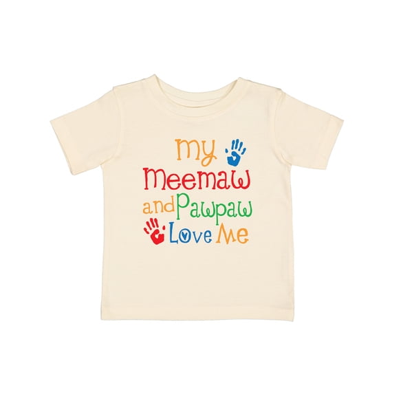 Inktastic My Meemaw and Pawpaw Love Me Boys or Girls Baby T-Shirt