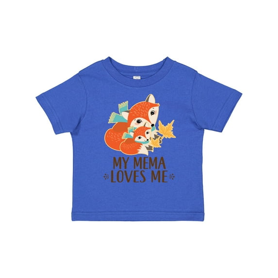 Inktastic My Mema Loves Me Fox Gift Boys or Girls Toddler T-Shirt