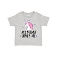 thumbnail image 1 of Inktastic My Mema Loves Me Girl Unicorn Girls Toddler T-Shirt, 1 of 5
