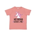 thumbnail image 1 of Inktastic My Mema Loves Me Girl Unicorn Girls Toddler T-Shirt, 1 of 5