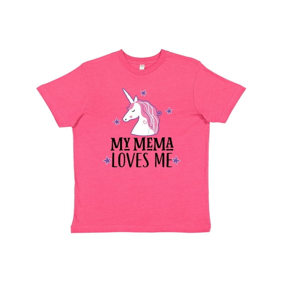 Inktastic My Mema Loves Me Girl Unicorn Youth T-Shirt