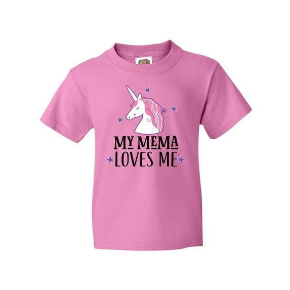 Inktastic My Mema Loves Me Girl Unicorn Youth T-Shirt