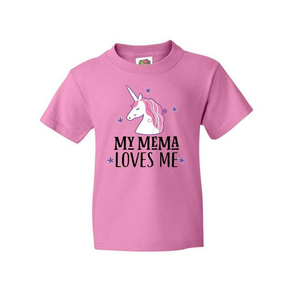 Inktastic My Mema Loves Me Girl Unicorn Youth T-Shirt