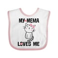 thumbnail image 1 of Inktastic My Mema Loves Me Girls Girls Baby Bib, 1 of 4