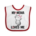 thumbnail image 1 of Inktastic My Mema Loves Me Girls Girls Baby Bib, 1 of 4