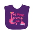 thumbnail image 1 of Inktastic My Mema Loves Me Girls Girls Baby Bib, 1 of 4
