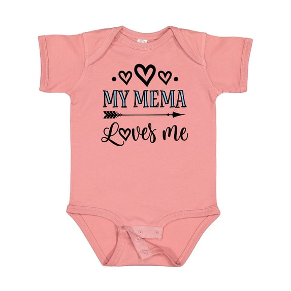 Inktastic My Mema Loves Me Girls Girls Baby Bodysuit