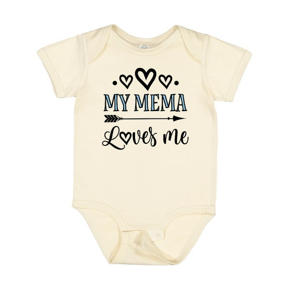 Inktastic My Mema Loves Me Girls Girls Baby Bodysuit