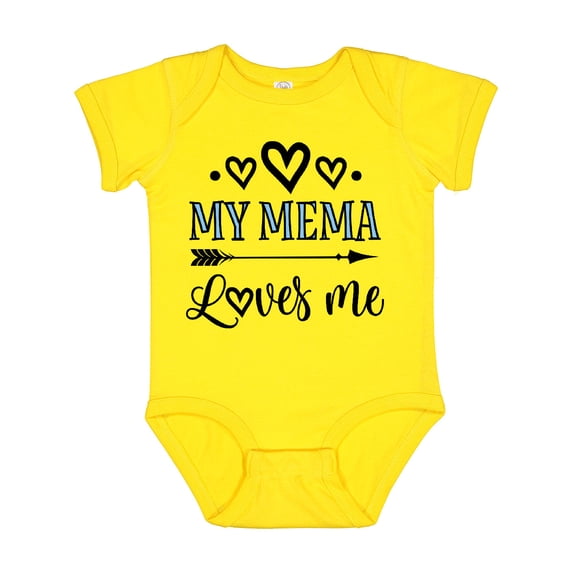Inktastic My Mema Loves Me Girls Girls Baby Bodysuit