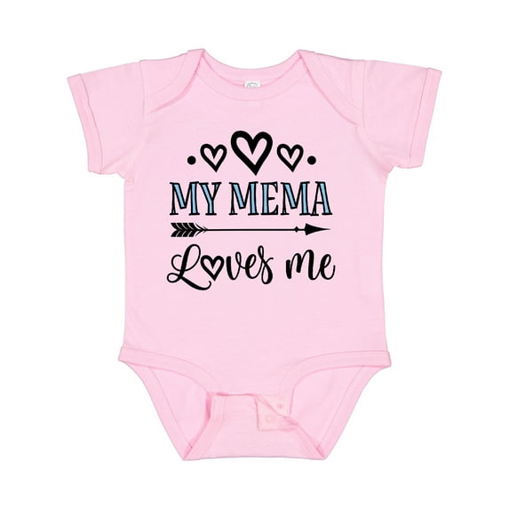 Inktastic My Mema Loves Me Girls Girls Baby Bodysuit