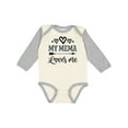 thumbnail image 1 of Inktastic My Mema Loves Me Girls Girls Long Sleeve Baby Bodysuit, 1 of 5