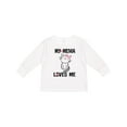 thumbnail image 1 of Inktastic My Mema Loves Me Girls Girls Long Sleeve Toddler T-Shirt, 1 of 5