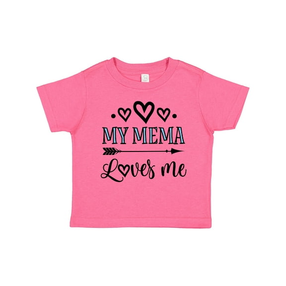 Inktastic My Mema Loves Me Girls Girls Toddler T-Shirt