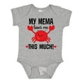 thumbnail image 1 of Inktastic My Mema Loves Me Grandson Boys or Girls Baby Bodysuit, 1 of 5