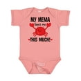 thumbnail image 1 of Inktastic My Mema Loves Me Grandson Boys or Girls Baby Bodysuit, 1 of 5