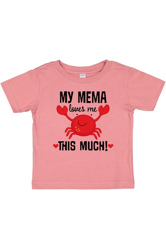 My Mema Loves Me Grandson Boys or Girls Baby T-Shirt