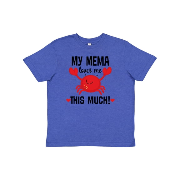 Inktastic My Mema Loves Me Grandson Youth T-Shirt