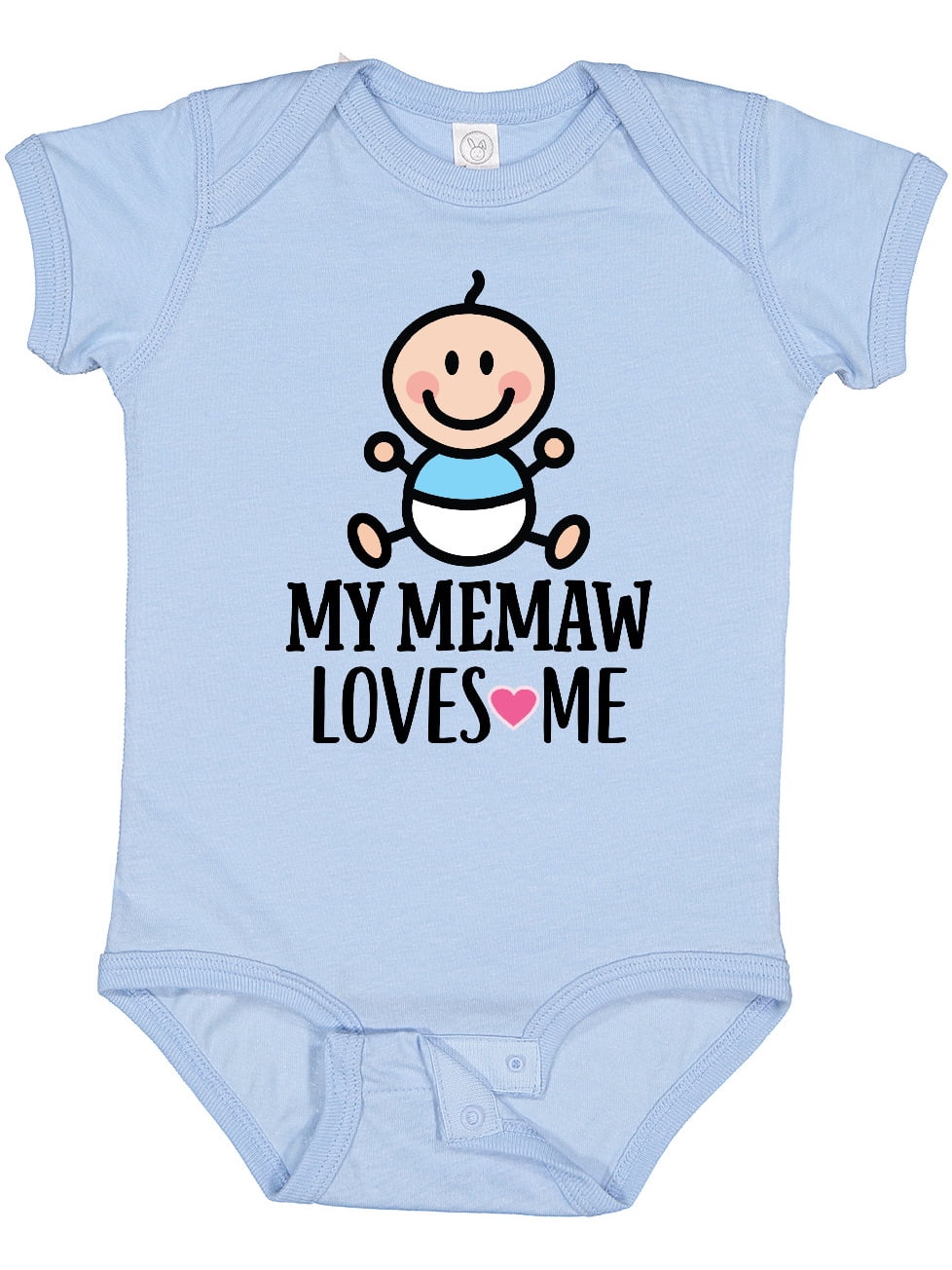 My Memaw Loves Me Baby Bodysuit - Adorable Giraffe Design Onesie