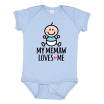 Inktastic My Memaw Loves Me Baby Boy Boys Baby Bodysuit