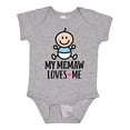 thumbnail image 1 of Inktastic My Memaw Loves Me Baby Boy Boys Baby Bodysuit, 1 of 5