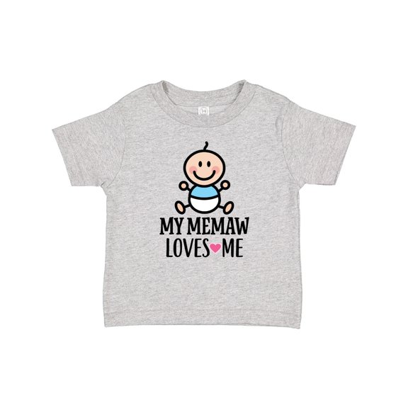 Inktastic My Memaw Loves Me Baby Boy Boys Baby T-Shirt
