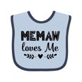 thumbnail image 1 of Inktastic My Memaw Loves Me Boys or Girls Baby Bib, 1 of 4