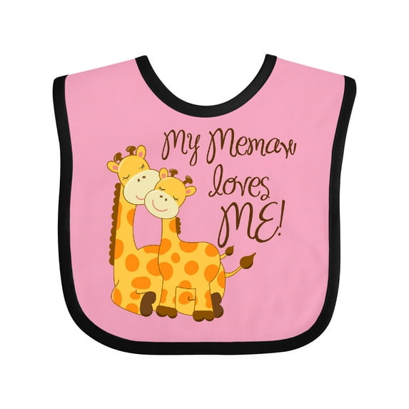 Inktastic My Memaw Loves Me Boys or Girls Baby Bib