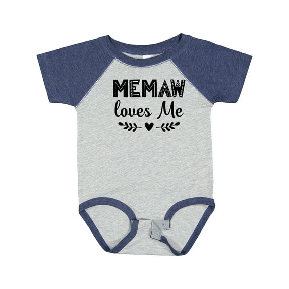 Inktastic My Memaw Loves Me Boys or Girls Baby Bodysuit