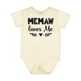 thumbnail image 1 of Inktastic My Memaw Loves Me Boys or Girls Baby Bodysuit, 1 of 5