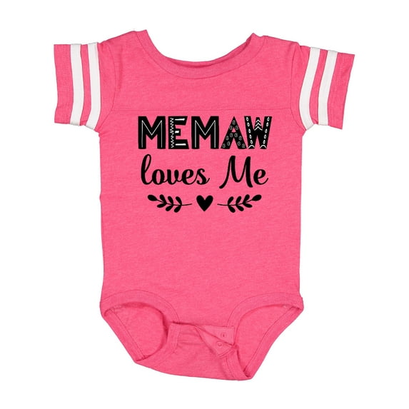 Inktastic My Memaw Loves Me Boys or Girls Baby Bodysuit