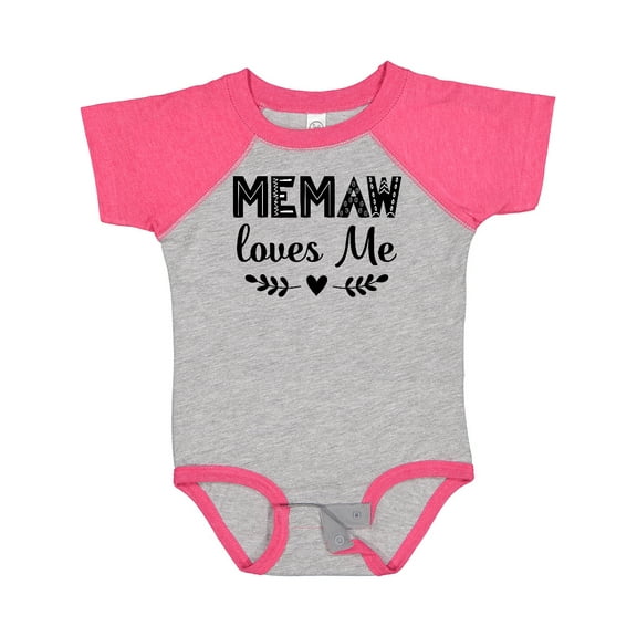 Inktastic My Memaw Loves Me Boys or Girls Baby Bodysuit