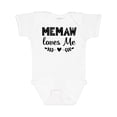thumbnail image 1 of Inktastic My Memaw Loves Me Boys or Girls Baby Bodysuit, 1 of 5