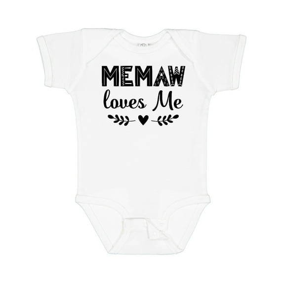 Inktastic My Memaw Loves Me Boys or Girls Baby Bodysuit