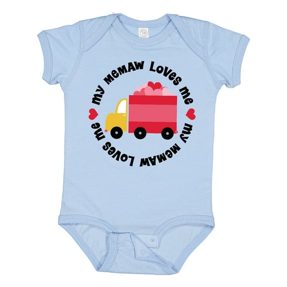 Inktastic My Memaw Loves Me Boys or Girls Baby Bodysuit