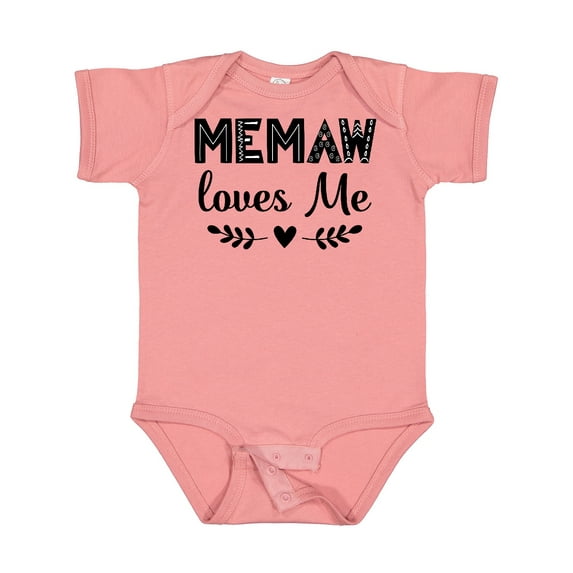 Inktastic My Memaw Loves Me Boys or Girls Baby Bodysuit