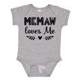 thumbnail image 1 of Inktastic My Memaw Loves Me Boys or Girls Baby Bodysuit, 1 of 5